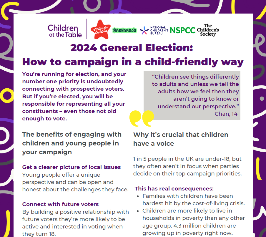 2024 General Election: How to campaign in a child-friendly way